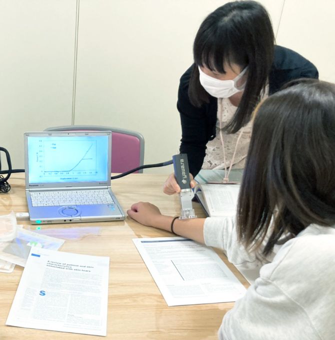 健康生活支援の実習の様子