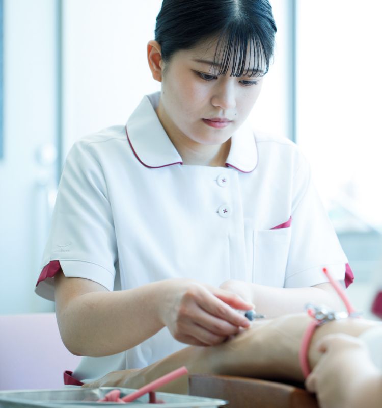 看護実習の様子