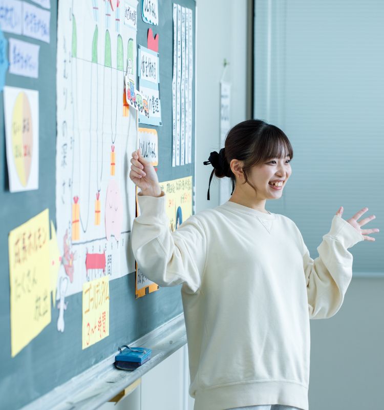 養護教諭コースの授業の様子